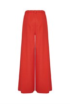 Брюки на резинке изо льна - фото 105498