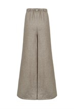 Брюки на резинке изо льна - фото 105500