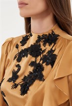 Платье мини с вышивкой - фото 105714