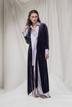 Платье на запах из бархата - фото 105730