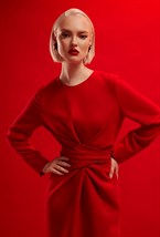 Платье с поясом - фото 105840