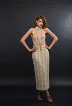 Блуза с воротом - фото 105897