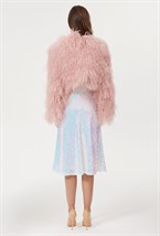 Жакет со страусиными перьями - фото 106020