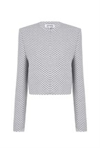 Жакет укороченный из шерсти - фото 106038