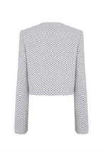 Жакет укороченный из шерсти - фото 106039