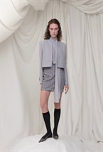 Жакет укороченный из шерсти - фото 106040