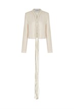 Жакет укороченный с косами - фото 106041