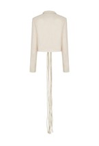 Жакет укороченный с косами - фото 106042