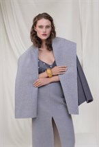 Пальто укороченное из шерсти - фото 106168