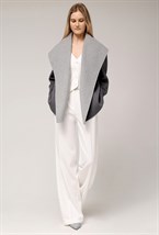 Пальто укороченное из шерсти - фото 106170