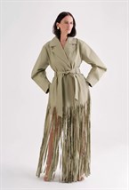 Плащ с бахромой - фото 106173