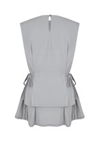 Блуза с баской - фото 106217