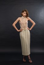 Блуза с воротом - фото 106220