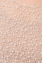 Блуза с жемчужными элементами - фото 106229