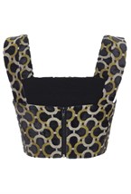 Кроп-топ из бархата - фото 106232