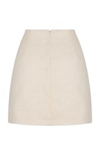 Юбка мини изо льна - фото 106312