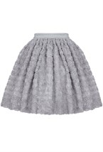 Юбка мини с декором - фото 106319