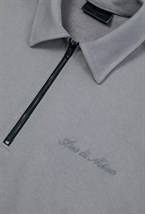 КОФТА ПОЛО НА МОЛНИИ, STEEL GRAY - фото 106551