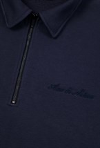 КОФТА ПОЛО НА МОЛНИИ, NAVY BLUE - фото 106553