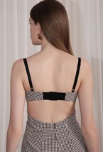 Платье Siesta в коричневую клетку - фото 106669