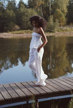 Брюки изо льна - фото 107129