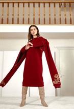 Платье с боярскими рукавами - фото 107931