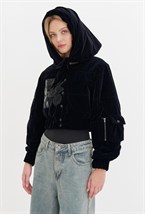 Бомбер с капюшоном "Платок" - фото 108023