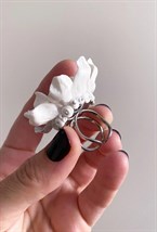 Кольцо Лотос с агатом - фото 108585