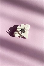 Кольцо Белое сердце с крестом - фото 108596