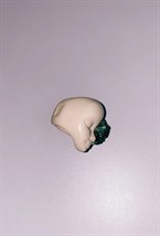 Бежевое кольцо с малахитом - фото 108624