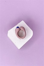 Кольцо мини с азуритом - фото 108637