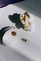 Серьги-гвоздики белые Нимфы - фото 108739