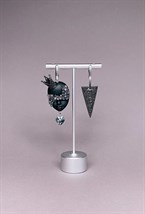 Серьги принцесса с геометрией - фото 108763