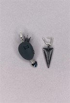 Серьги принцесса с геометрией - фото 108764