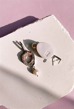 Серьги куколка с агатом и жемчужиной - фото 108829