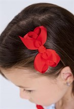 Платье в клетку с красным атласным кантом и красным бантом + заколка - фото 109067