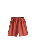 Пижама летняя с английским воротником «Терракотовый+контрастный кант» - фото 109112