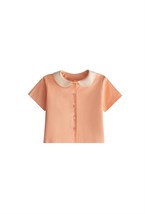 Пижама летняя с воротником «Абрикосовый крем» - фото 109123