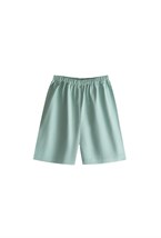 Пижама летняя с воротником «Эвкалипт+контрастный воротник» - фото 109128