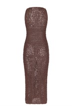 Длинное вязанное платье Toulon - фото 109266