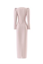 «Lily Grace» платье миди с акцентными плечами - фото 109379