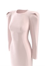 «Lily Grace» платье миди с акцентными плечами - фото 109380