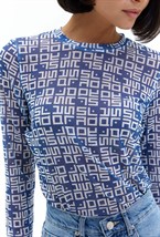 Лонгслив Letters Indigo - фото 109522