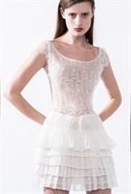 Платье с буфами - фото 109638