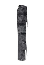 Джинсы-карго мраморные - фото 109868