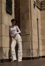 Боди с вырезами на плечах из трикотажа - фото 109872