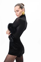 Боди-сетка с мехом - фото 110021