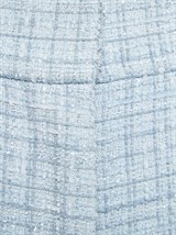 Вечерние широкие брюки из твида с люрексом - фото 110077