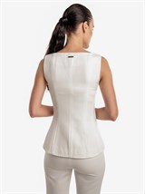 Жилет приталенный на молнии - фото 110148