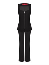 Жилет приталенный на молнии - фото 110161